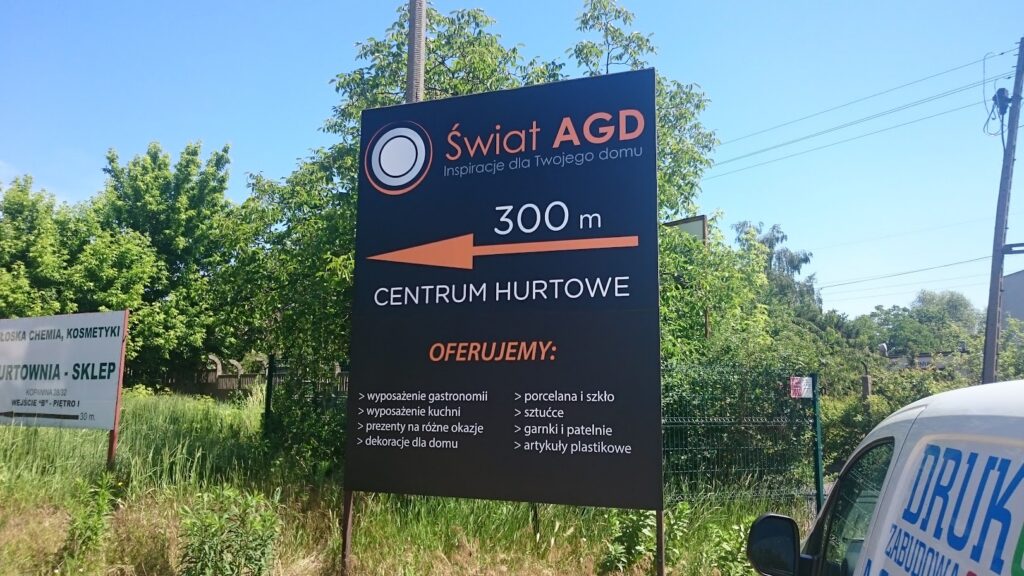 Druk UV na materiale typu dibond